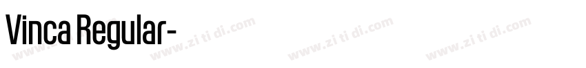Vinca Regular字体转换